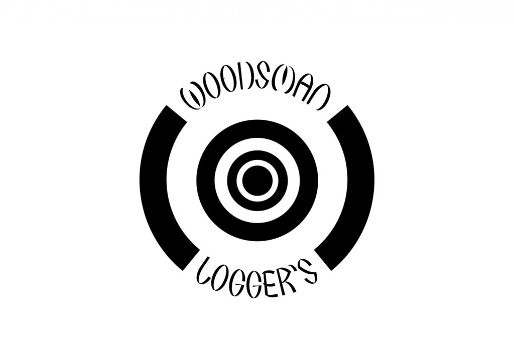 Woodsman loggers logo design
