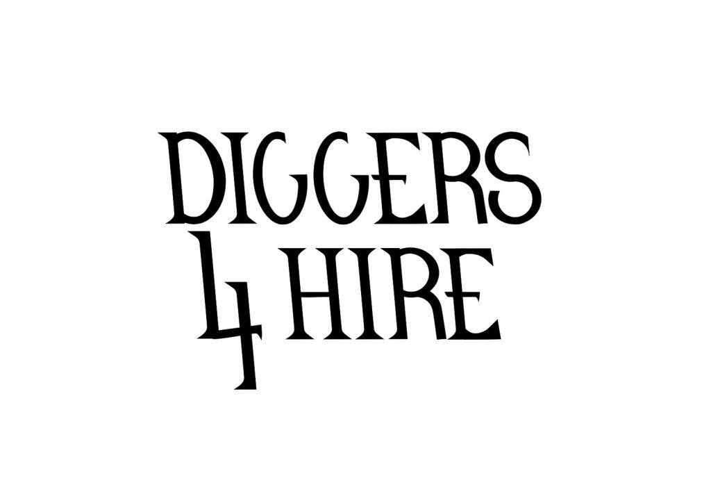 Diggers 4 hire logo design