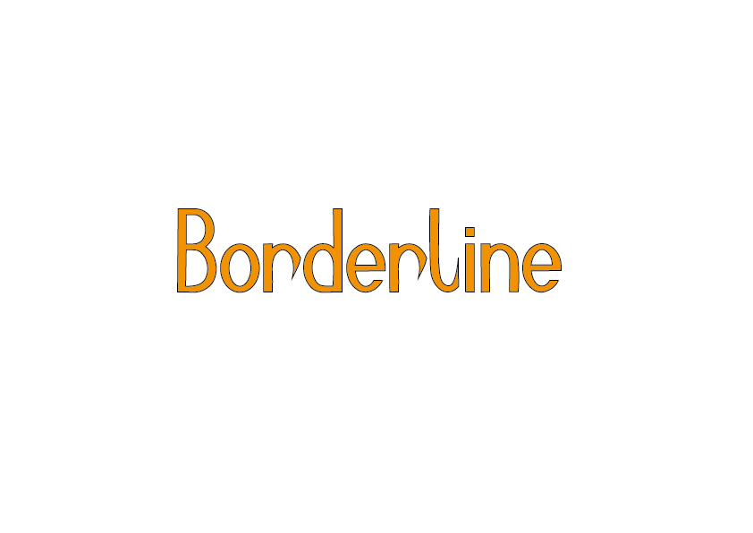 Borderline lettering