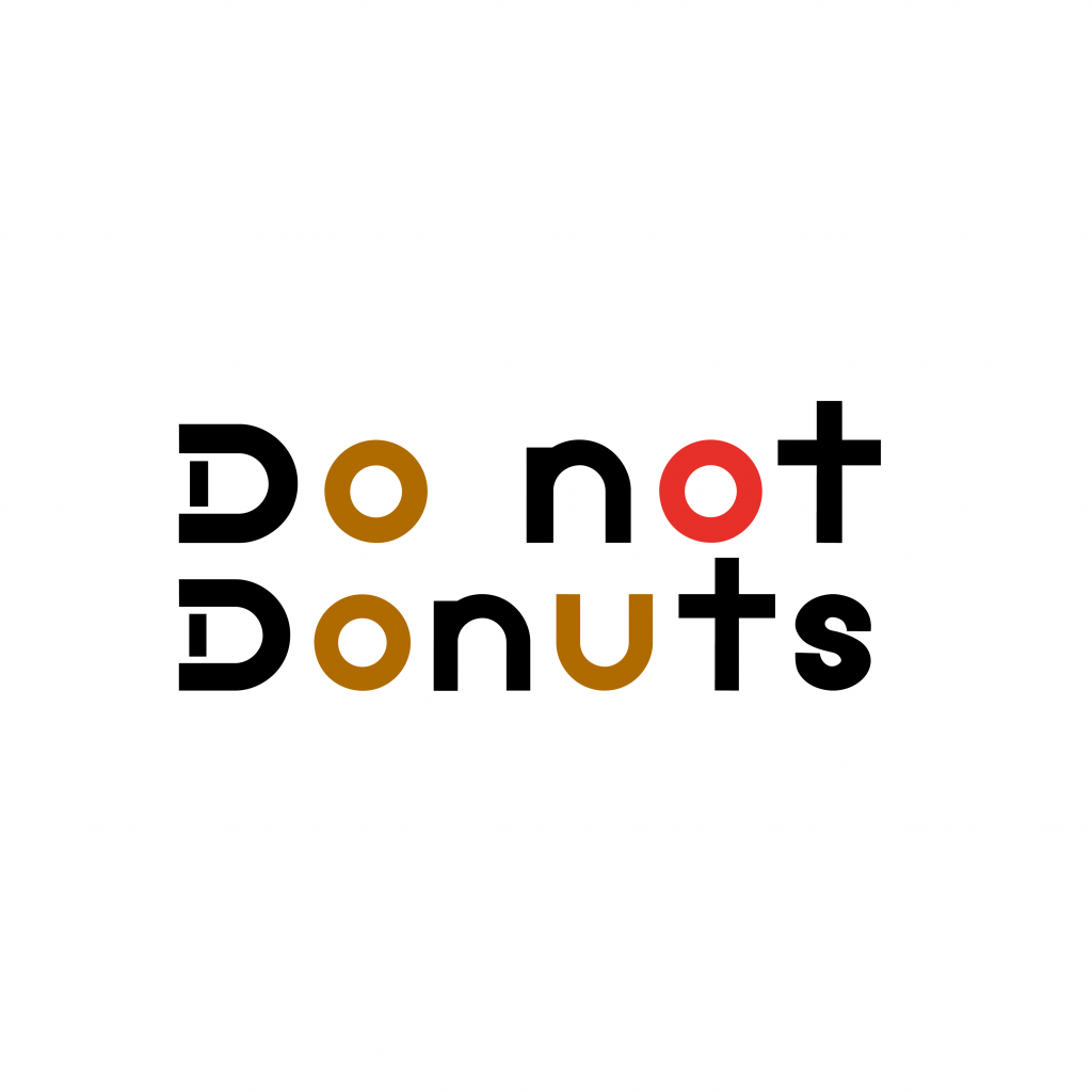 Do not donuts logo design