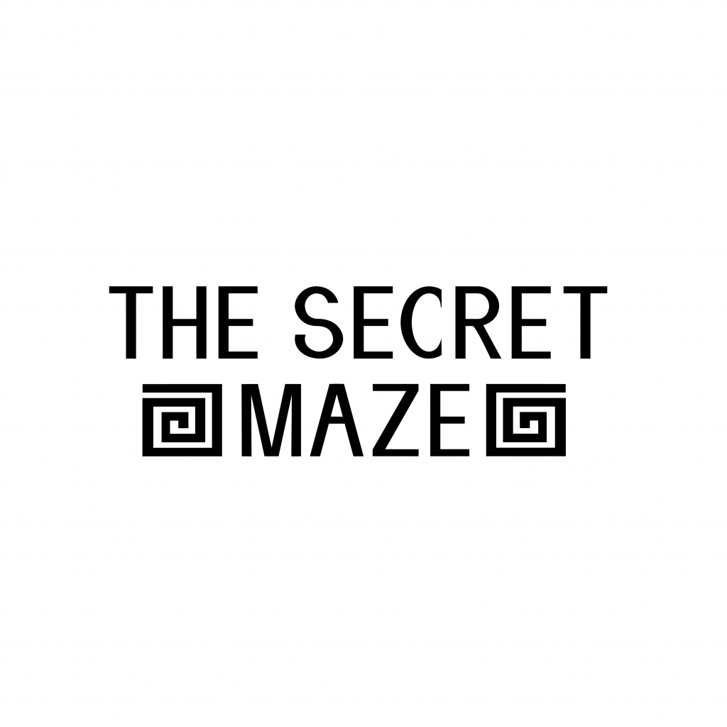 The secret maze logo design