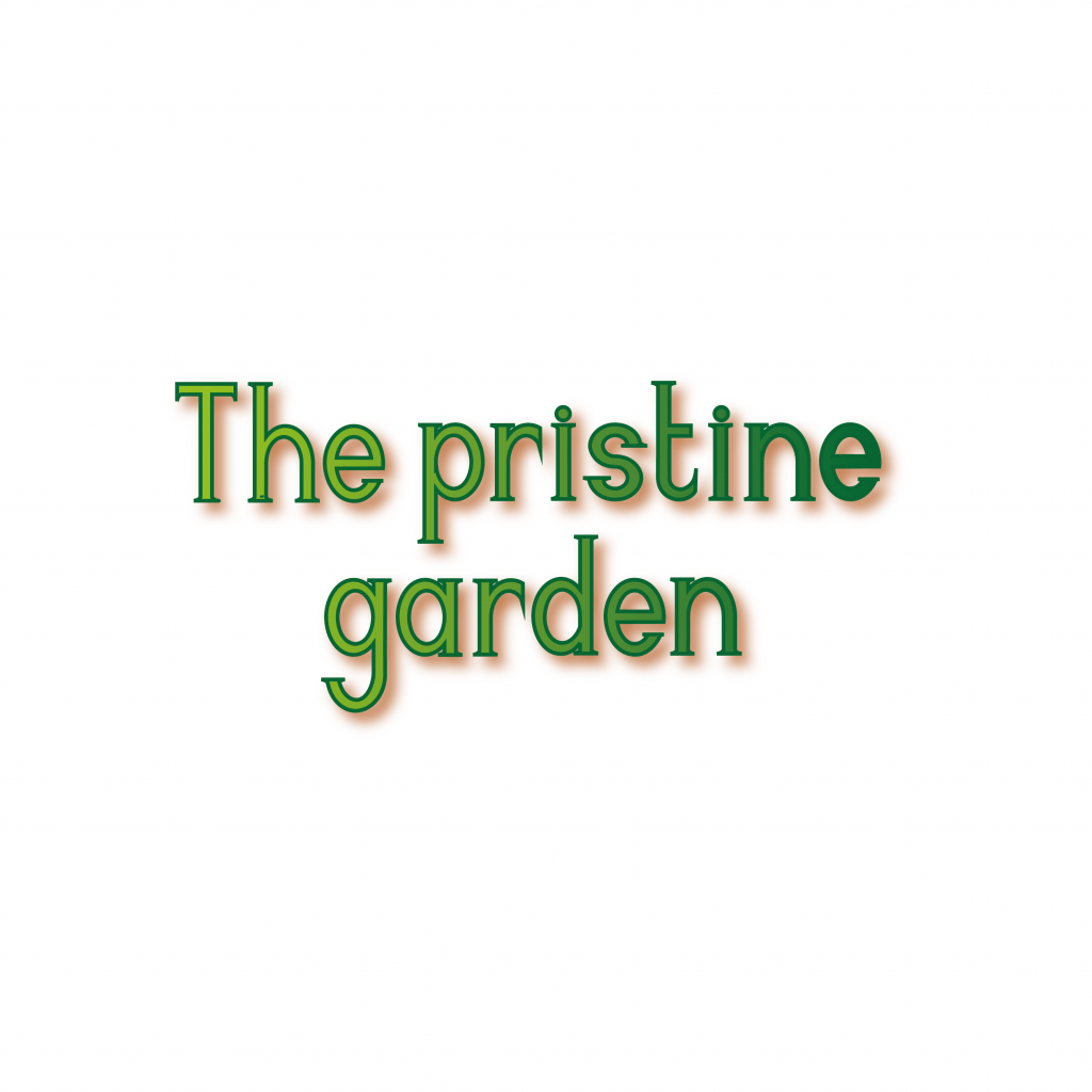 The pristine garden logo design